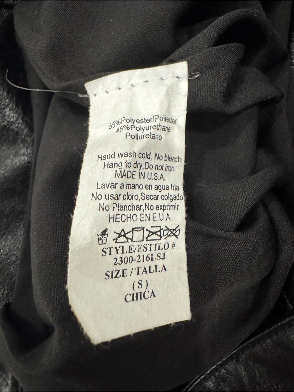 High-Waist Faux Leather Tie-Belt Shorts in Black - Picture 4 of 8